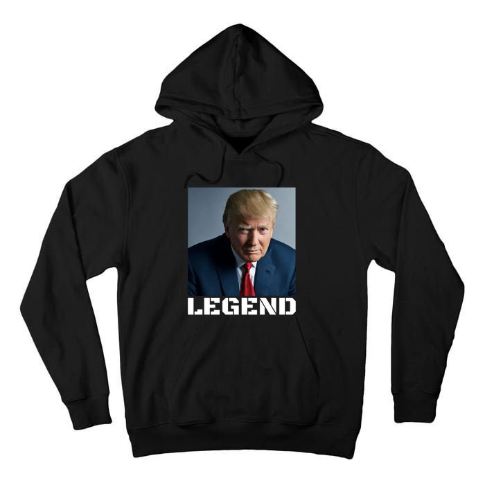 Trump 2024 Mugshot President legend Tall Hoodie