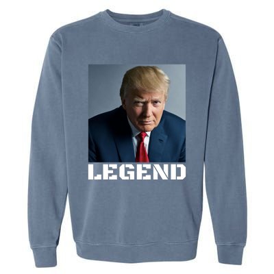 Trump 2024 Mugshot President legend Garment-Dyed Sweatshirt