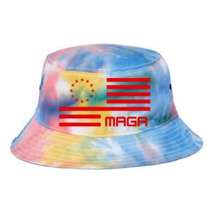 Trump 2024 Maga Flag Patriotic Republican Tie Dye Newport Bucket Hat