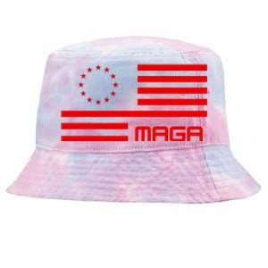 Trump 2024 Maga Flag Patriotic Republican Tie-Dyed Bucket Hat