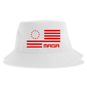 Trump 2024 Maga Flag Patriotic Republican Sustainable Bucket Hat