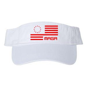 Trump 2024 Maga Flag Patriotic Republican Valucap Bio-Washed Visor