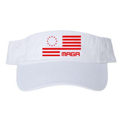 Trump 2024 Maga Flag Patriotic Republican Valucap Bio-Washed Visor