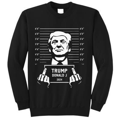 Trump 2024 Mugshot Style Poster Sweatshirt