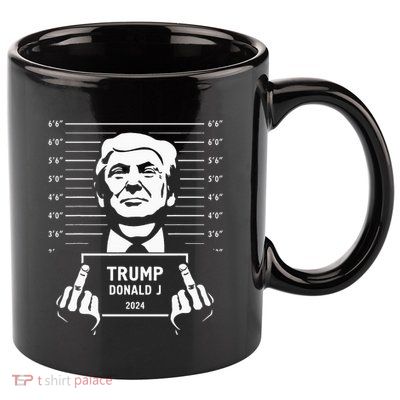 Trump 2024 Mugshot Style Poster 11oz C Handle Ceramic Mug