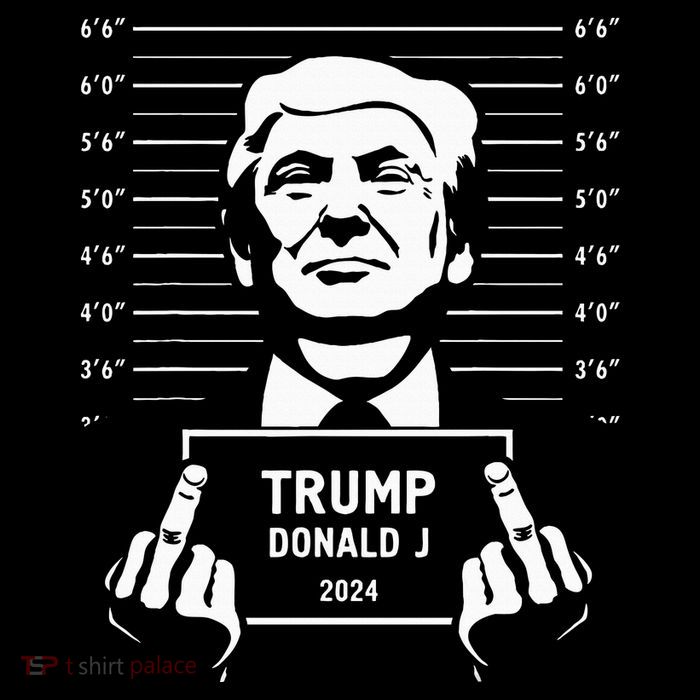 Trump 2024 Mugshot Style Poster Premium T-Shirt
