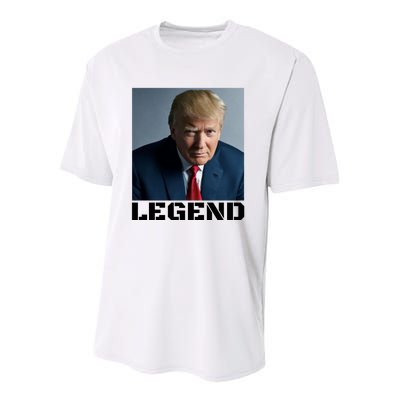 Trump 2024 Mugshot President legend Youth Performance Sprint T-Shirt