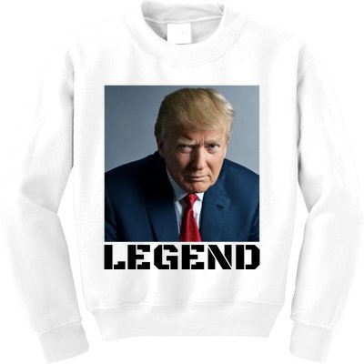 Trump 2024 Mugshot President legend Kids Sweatshirt