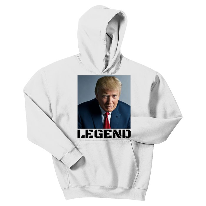 Trump 2024 Mugshot President legend Kids Hoodie