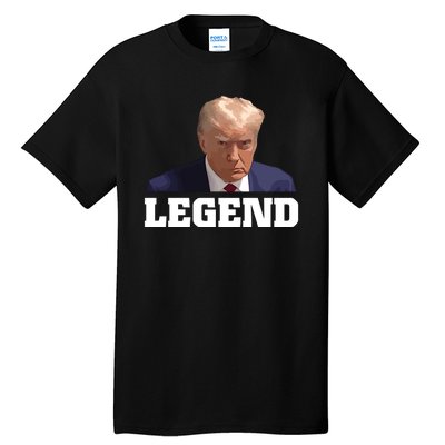 Trump 2024 Mugshot President Legend Tall T-Shirt