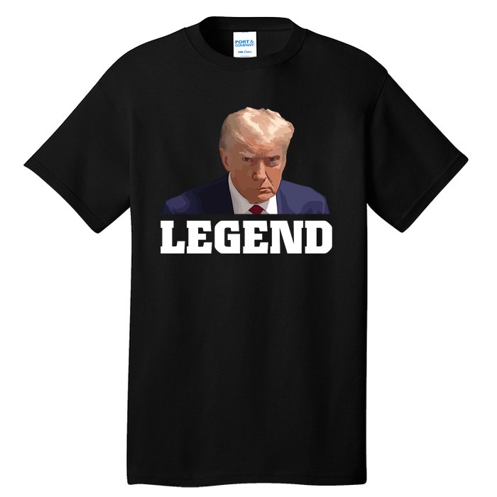 Trump 2024 Mugshot President Legend Tall T-Shirt