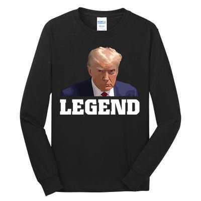 Trump 2024 Mugshot President Legend Tall Long Sleeve T-Shirt