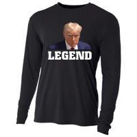 Trump 2024 Mugshot President Legend Cooling Performance Long Sleeve Crew