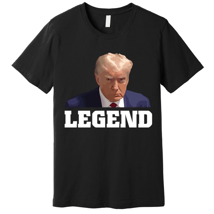 Trump 2024 Mugshot President Legend Premium T-Shirt