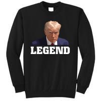 Trump 2024 Mugshot President Legend Tall Sweatshirt