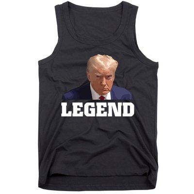 Trump 2024 Mugshot President Legend Tank Top