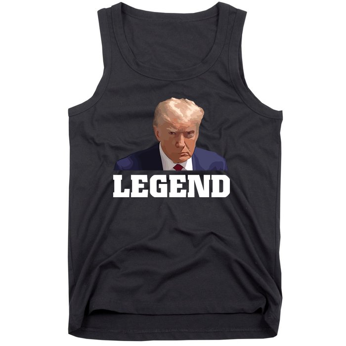 Trump 2024 Mugshot President Legend Tank Top