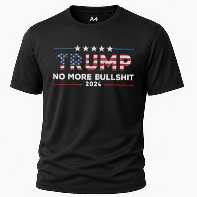 Trump 2024 No More Bullshit Political Cooling Performance Crew T-Shirt