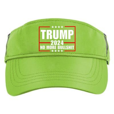 Trump 2024 No More Bullshit Adult Drive Performance Visor