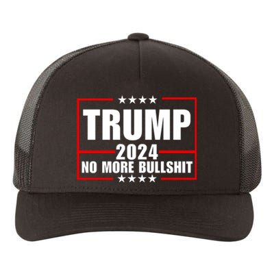 Trump 2024 No More Bullshit Yupoong Adult 5-Panel Trucker Hat