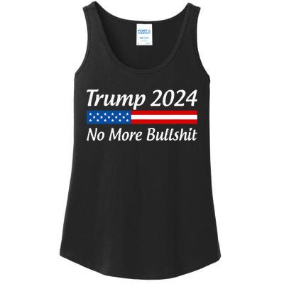 Trump 2024 No More Bullshit Ladies Essential Tank