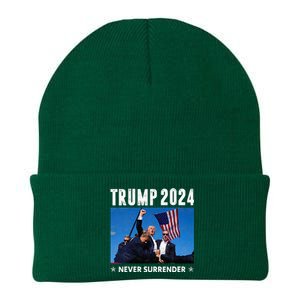 Trump 2024 Never Surrender Trump Assassinated Knit Cap Winter Beanie