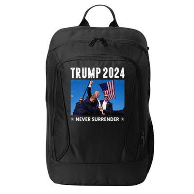 Trump 2024 Never Surrender Trump Assassinated City Backpack