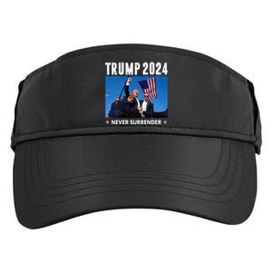 Trump 2024 Never Surrender Trump Assassinated Adult Drive Performance Visor