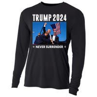 Trump 2024 Never Surrender Trump Assassinated Cooling Performance Long Sleeve Crew