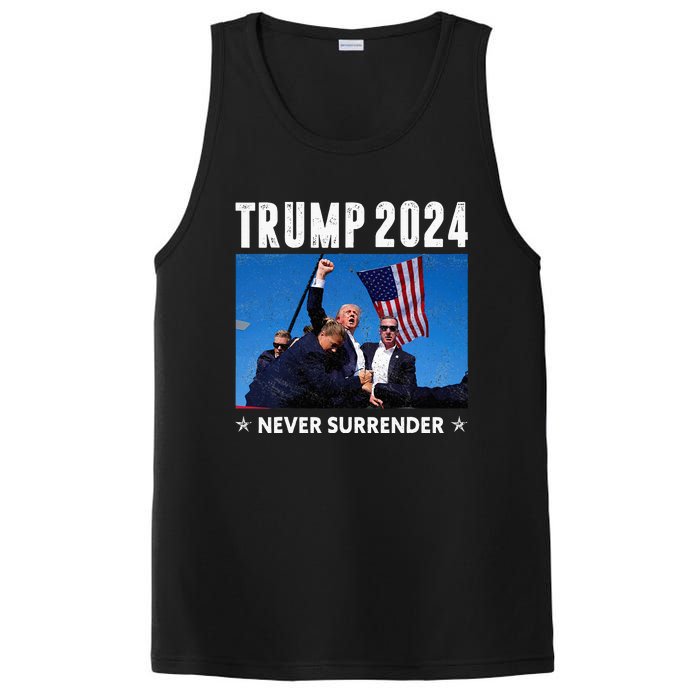 Trump 2024 Never Surrender Trump Assassinated PosiCharge Competitor Tank