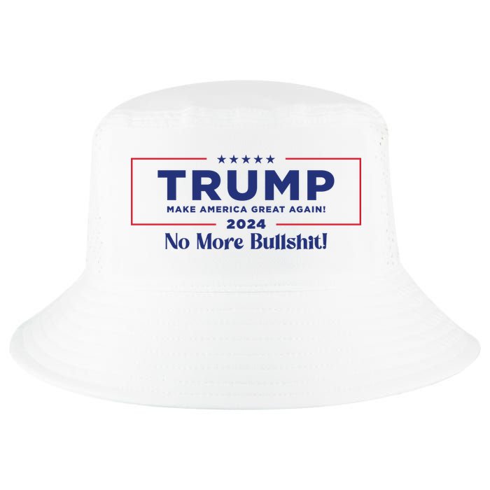 Trump 2024 No More Bullshit Cool Comfort Performance Bucket Hat