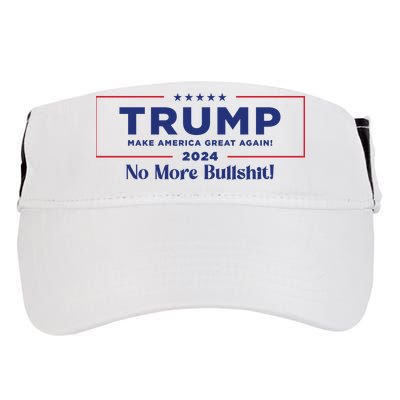 Trump 2024 No More Bullshit Adult Drive Performance Visor