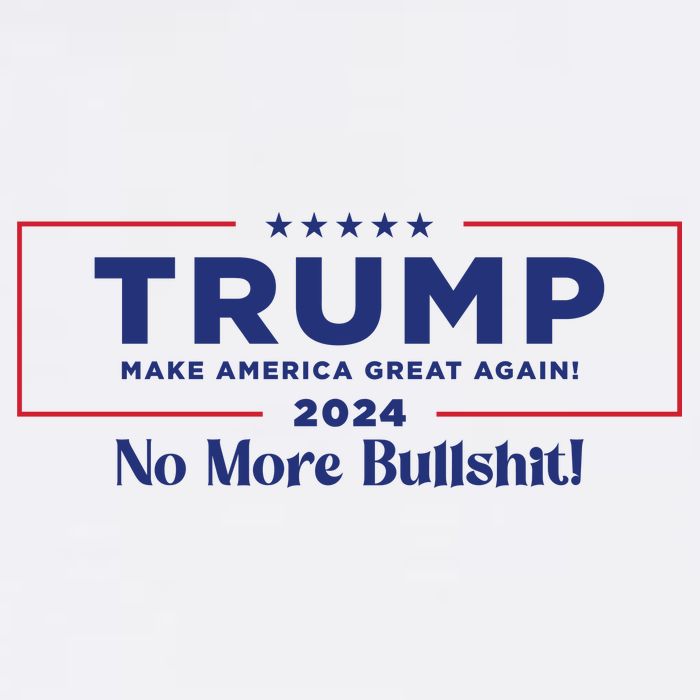 Trump 2024 No More Bullshit Flatbill Hat