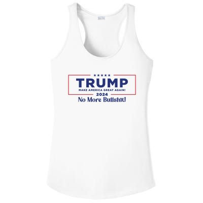 Trump 2024 No More Bullshit Ladies PosiCharge Competitor Racerback Tank