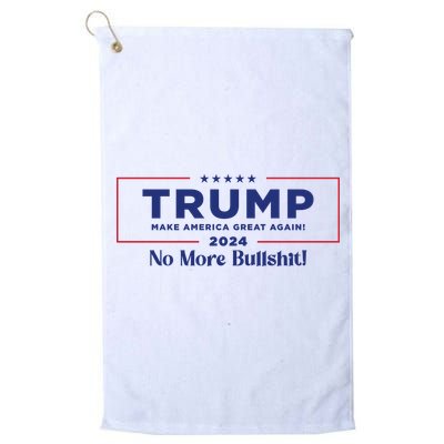 Trump 2024 No More Bullshit Golf Towel
