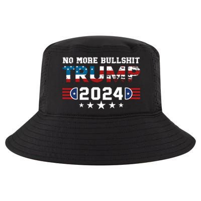 Trump 2024 No More Bullshit American Election 2024 Cool Comfort Performance Bucket Hat