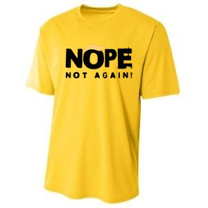 Trump 2024 Nope Not Again Funny Trump Performance Sprint T-Shirt