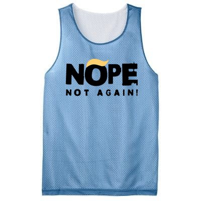 Trump 2024 Nope Not Again Funny Trump Mesh Reversible Basketball Jersey Tank