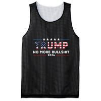 Trump 2024 No More Bullshit Political Mesh Reversible Basketball Jersey Tank