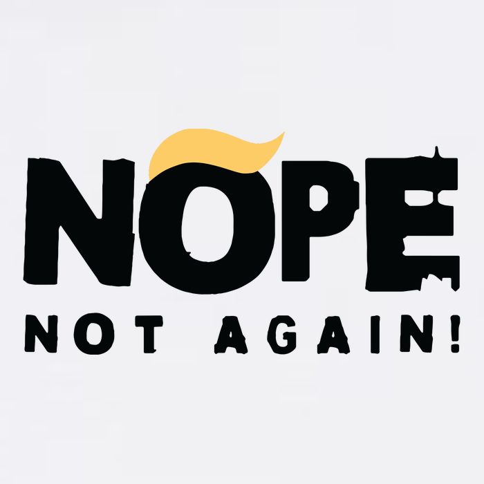 Trump 2024 Nope Not Again Funny Trump Sustainable Bucket Hat