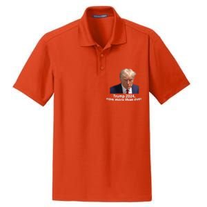 Trump 2024 Now More Than Ever Mugshot Political Dry Zone Grid Polo