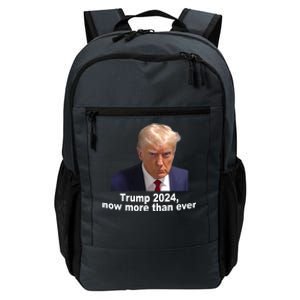 Trump 2024 Now More Than Ever Mugshot Political Daily Commute Backpack