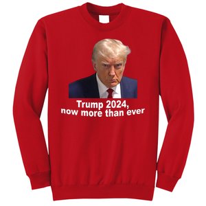 Trump 2024 Now More Than Ever Mugshot Political Sweatshirt