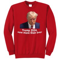 Trump 2024 Now More Than Ever Mugshot Political Sweatshirt