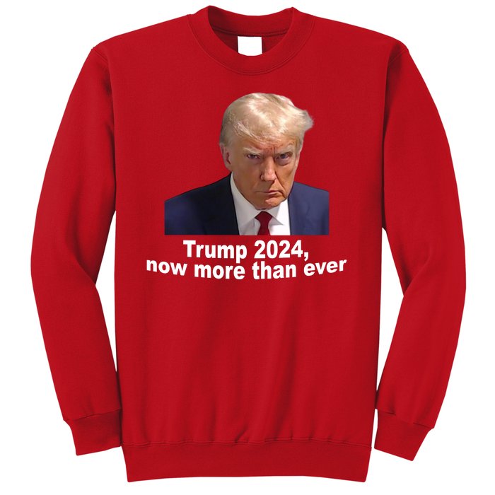 Trump 2024 Now More Than Ever Mugshot Political Sweatshirt