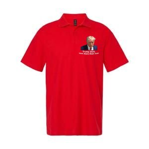 Trump 2024 Now More Than Ever Mugshot Political Softstyle Adult Sport Polo