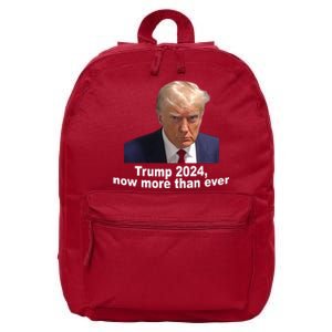 Trump 2024 Now More Than Ever Mugshot Political 16 in Basic Backpack