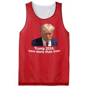 Trump 2024 Now More Than Ever Mugshot Political Mesh Reversible Basketball Jersey Tank