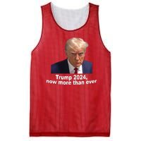 Trump 2024 Now More Than Ever Mugshot Political Mesh Reversible Basketball Jersey Tank