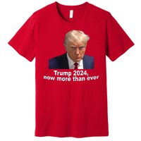 Trump 2024 Now More Than Ever Mugshot Political Premium T-Shirt